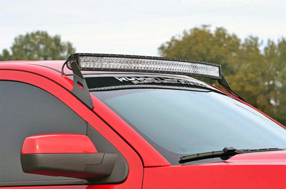 Fits Chevy Tahoe_Yukon(15-20) LED Light Mount Upper Windshield 54_ Curved 70514B